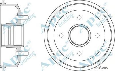 APEC BRAKING drm9145 -  Тормозной барабан